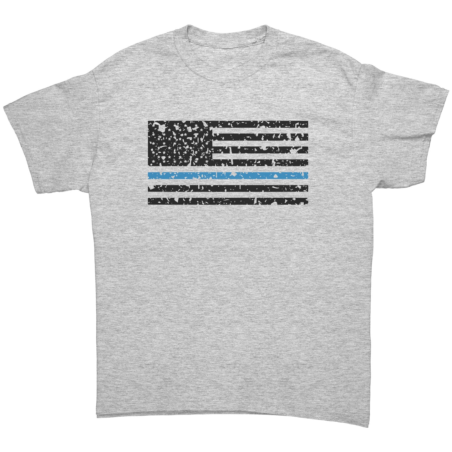 Men's Distressed Blue Line Flag