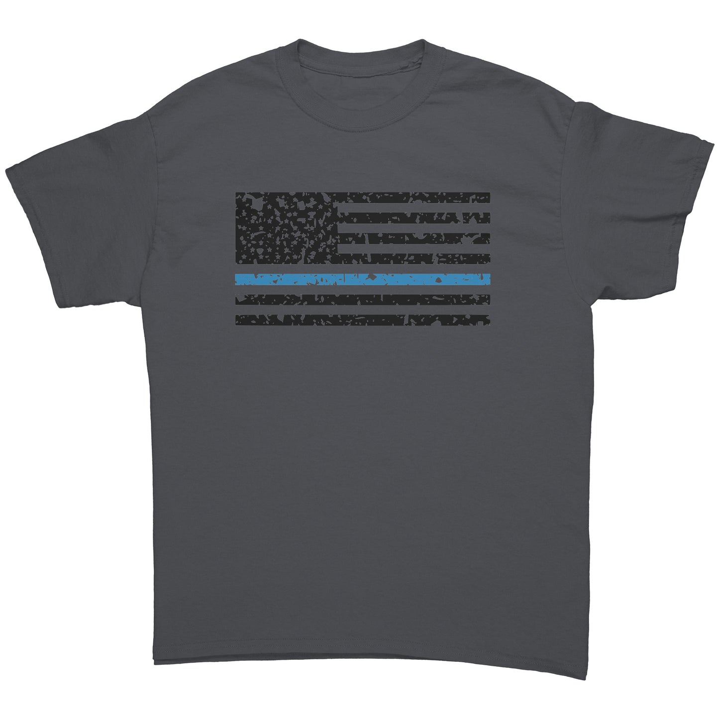 Men's Distressed Blue Line Flag