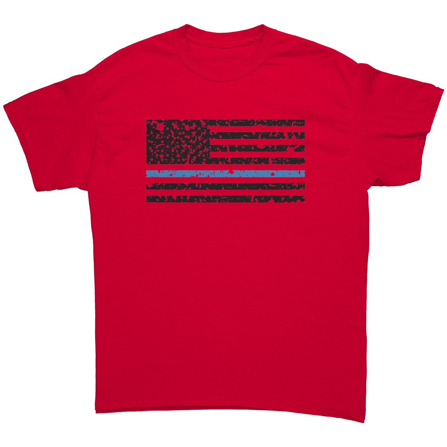 Men's Distressed Blue Line Flag