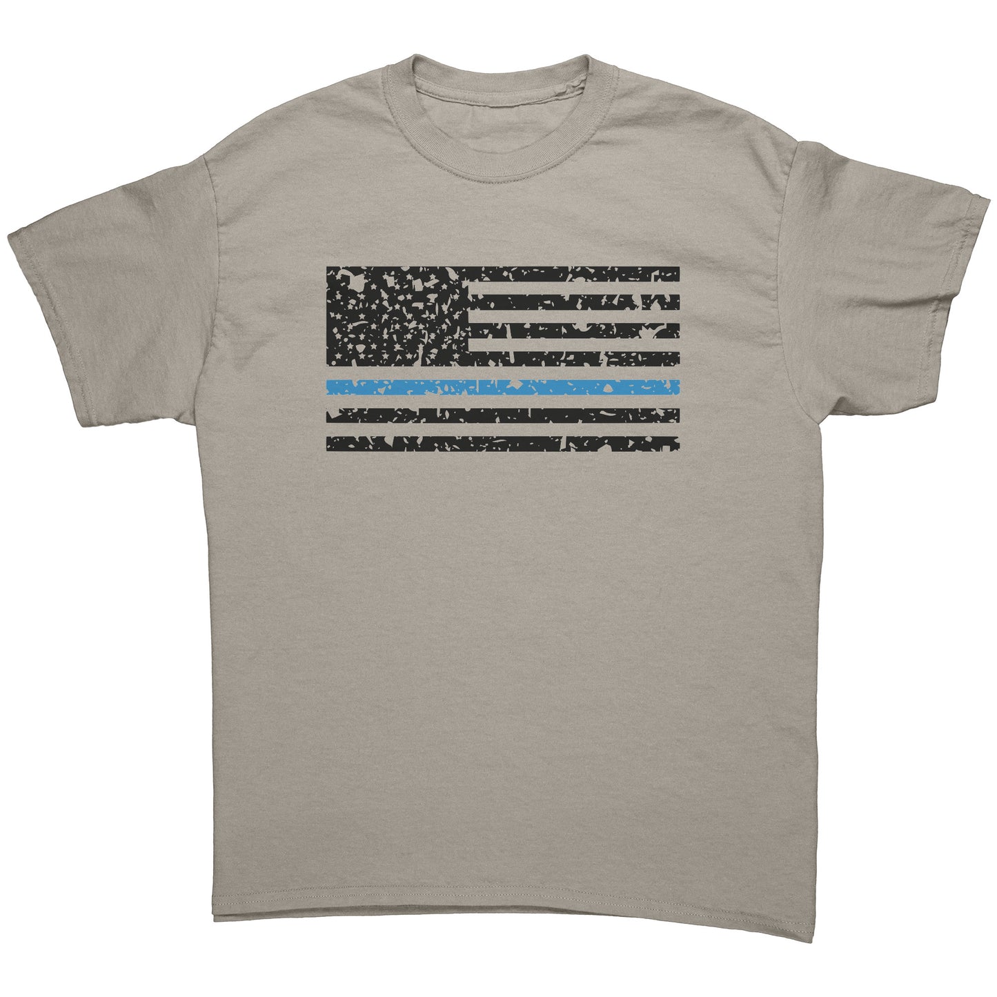 Men's Distressed Blue Line Flag