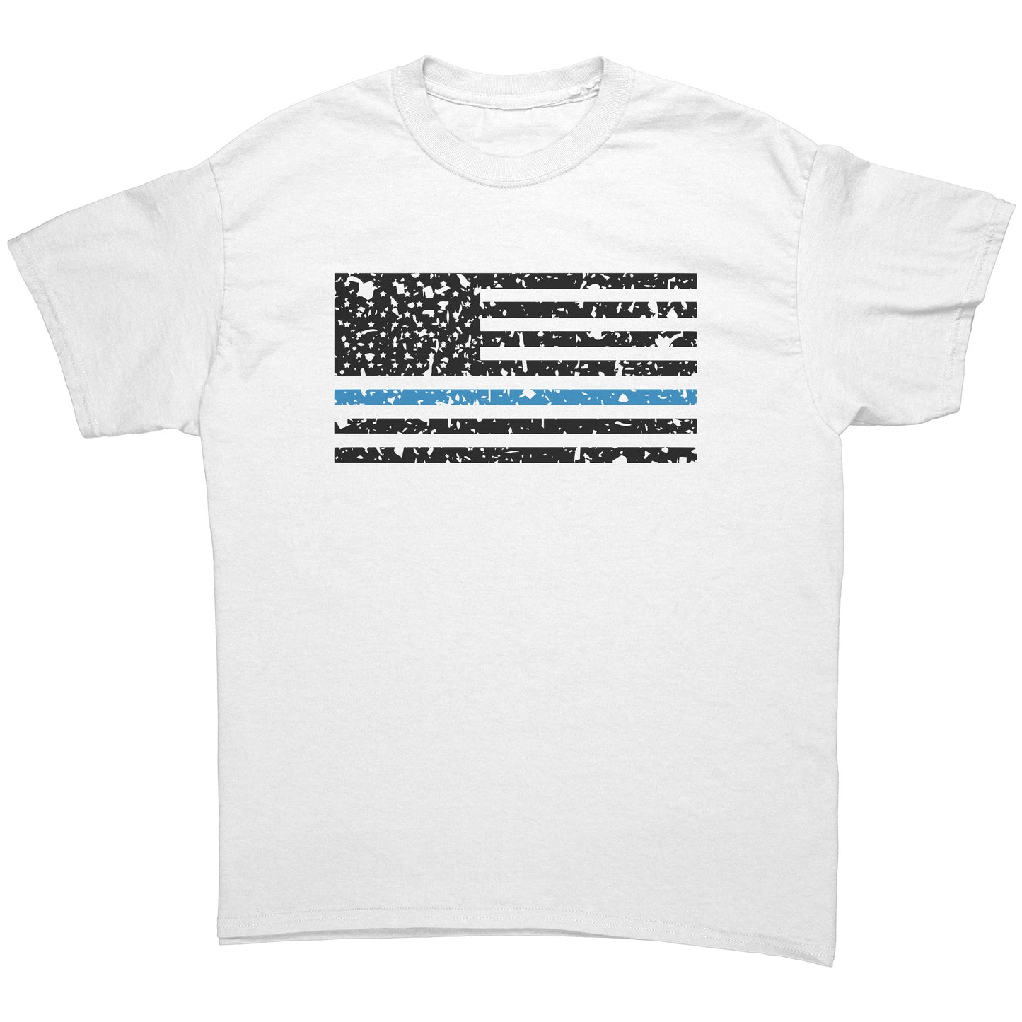 Men's Distressed Blue Line Flag