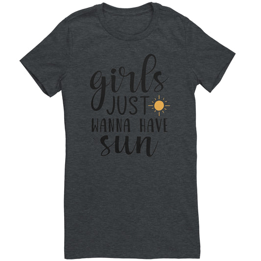 Bella Womens Shirt - Girls just wanna have sun