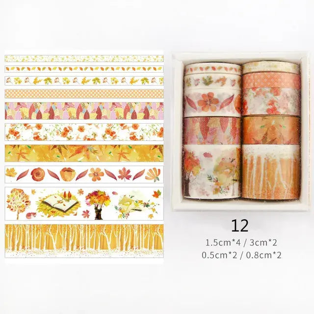 Washi Tape - 11 Designs 10pcs/box Cute Cartoon Animals Scrapbooking DIY Deco Creative Japanese Kawaii Masking Tapes