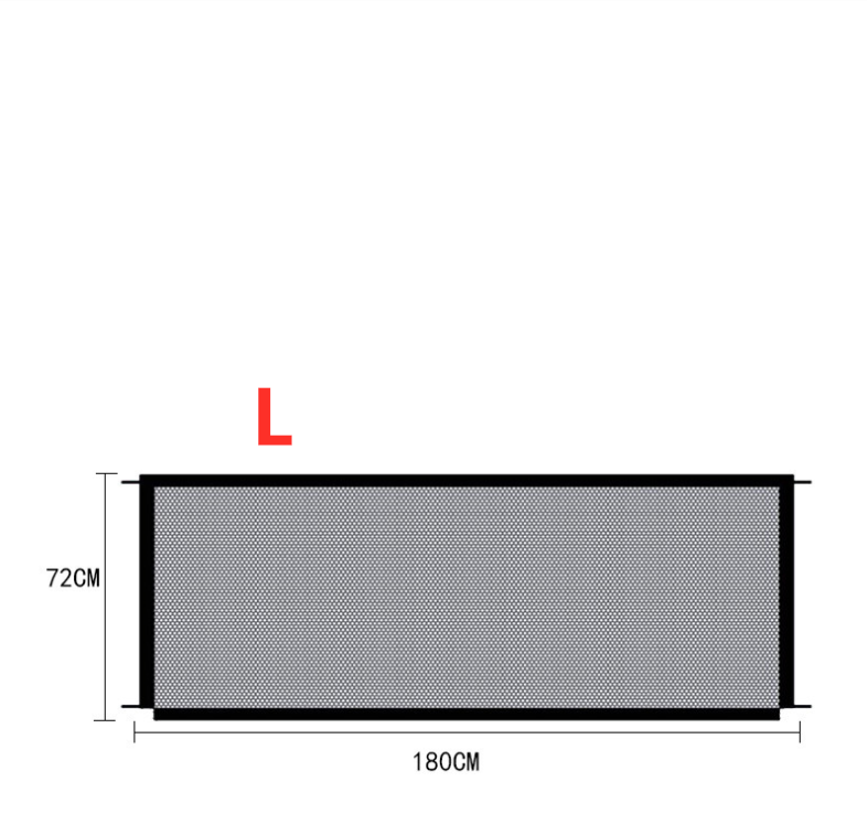 Pet Safety Gate - Black Foldable