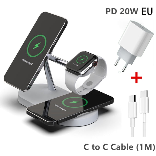 3 in 1 Wireless Magsafe Charger Stand