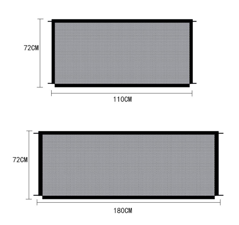 Pet Safety Gate - Black Foldable