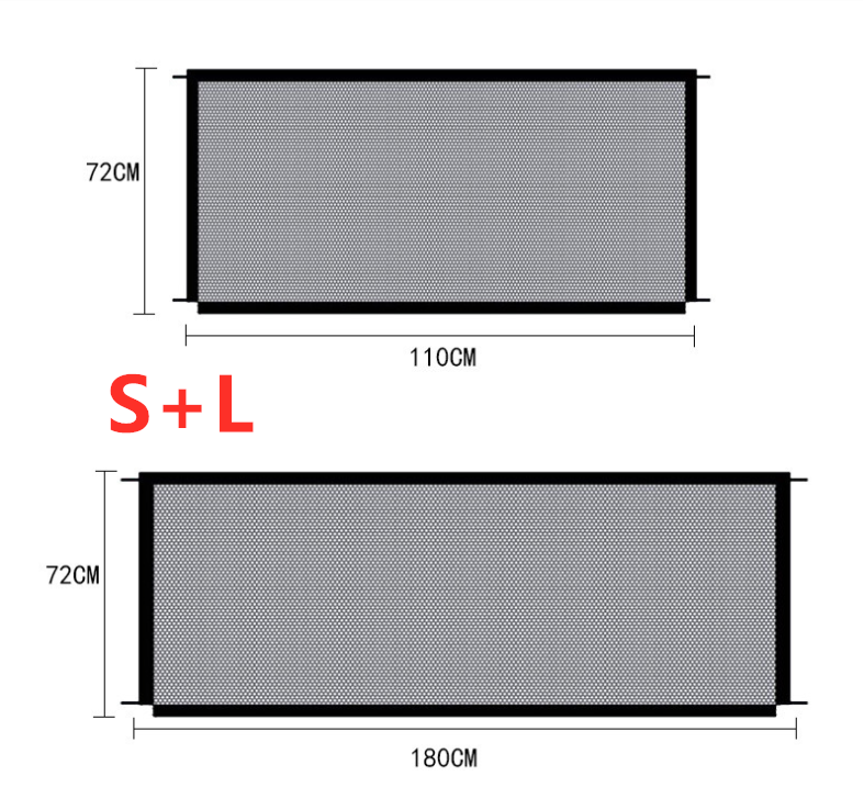 Pet Safety Gate - Black Foldable